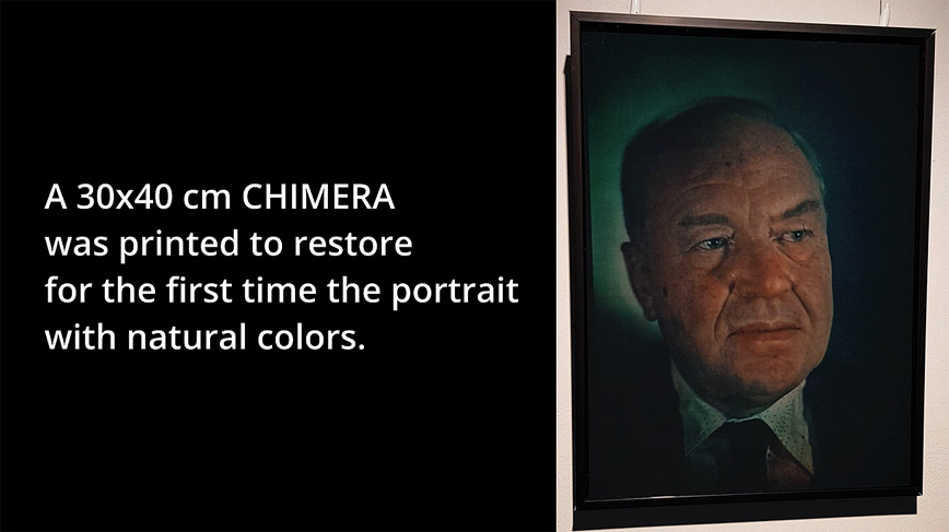 Immersive Content Display Center’s Yuri Denisyuk full-color CHIMERA Holographic portrait